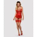 Miniatyrbilde 5 av 6: Strømper med strømpebånd Obsessive Lovica stockings Rød L/XL