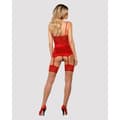 Miniatyrbilde 6 av 6: Strømper med strømpebånd Obsessive Lovica stockings Rød L/XL