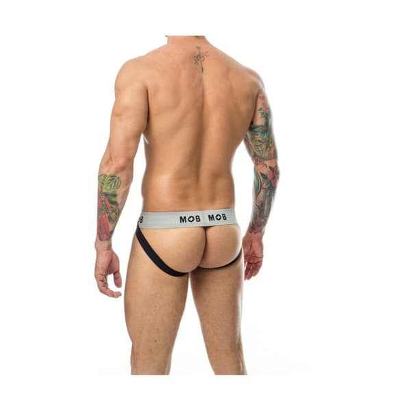 Stringtrosa Mob Eroticwear Vit Svart L
