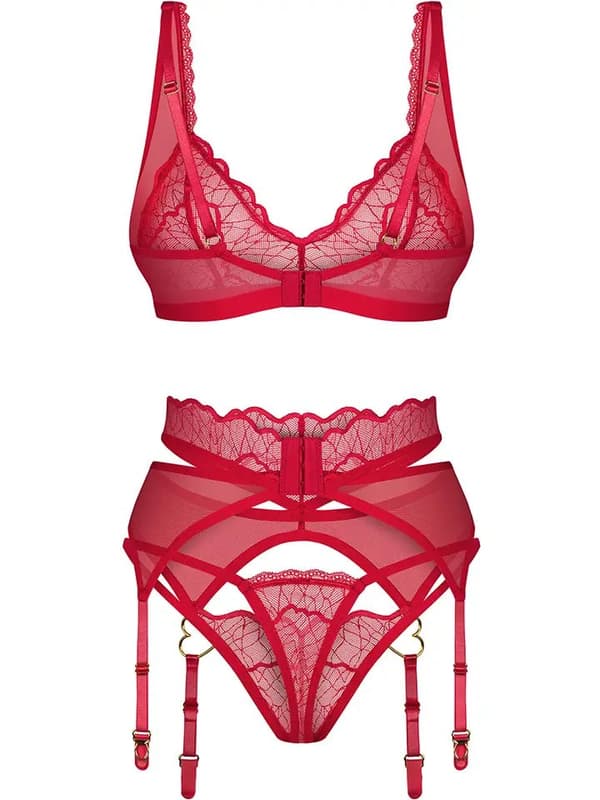 Obsessive Cupide Desir 3-pcs Set Red