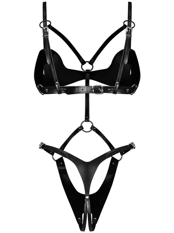 Obsessive Dame Controle Crotchless Teddy Wetlook outfits
