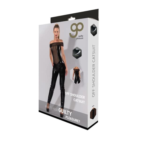 Erottinen Asu Guilty Pleasure Catsuit Musta XL