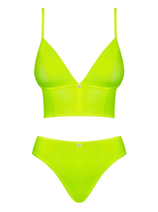 Neonia top og trusser gul S/M