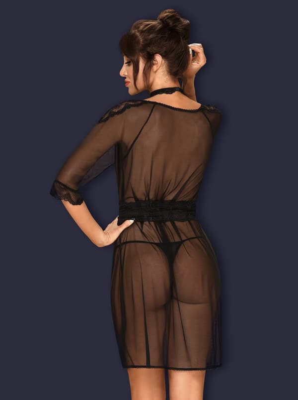 Lucita negligee alusvaatteet musta S/M