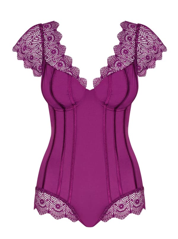 Moketta underkläder body lila L/XL
