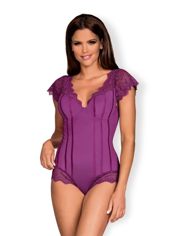 Moketta underkläder body lila L/XL