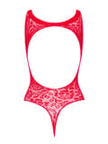 Miniatyrbillede 6 af 6: Undertøj B120 rød bodysuit S/M/L