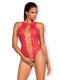 Miniatyrbillede 1 af 6: Undertøj B120 rød bodysuit S/M/L