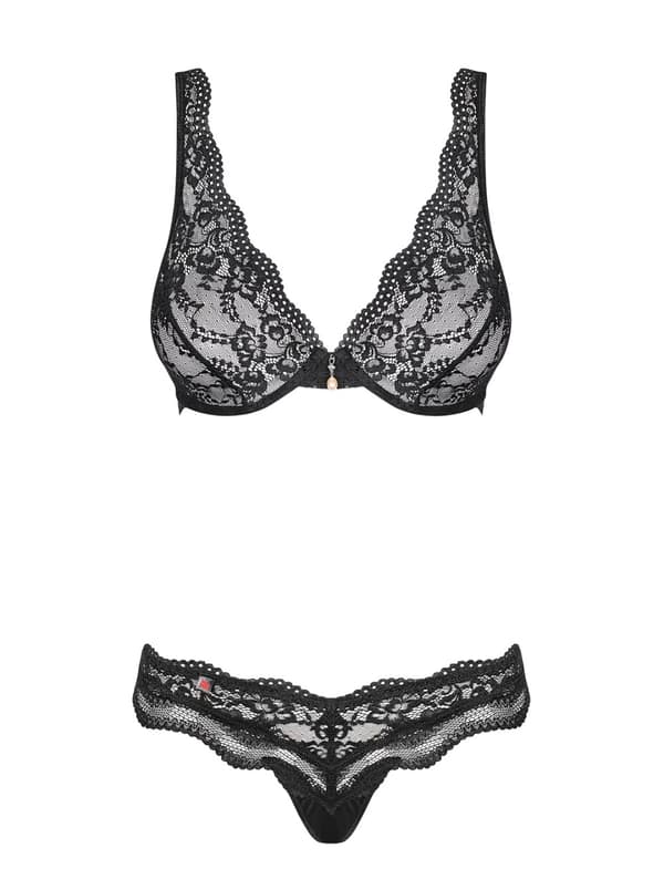 Luvae underkläder 2-delat set Svart S/M
