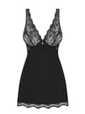 Miniatyrbillede 5 af 6: Luvae babydoll undertøj og g-streng Sort L/XL