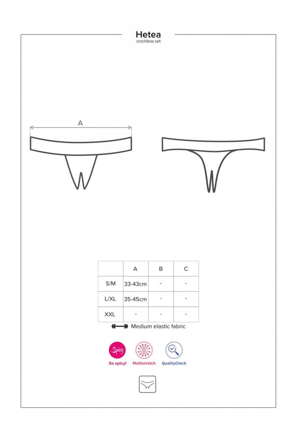 Hetea alusvaatteet, 3-osainen setti, punainen, L/XL