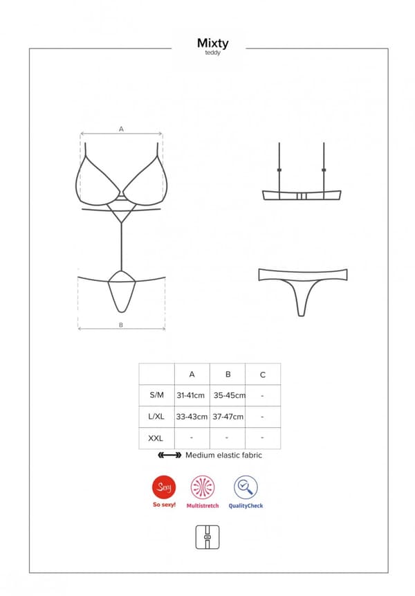 Blandade kroppsunderkläder svart L/XL