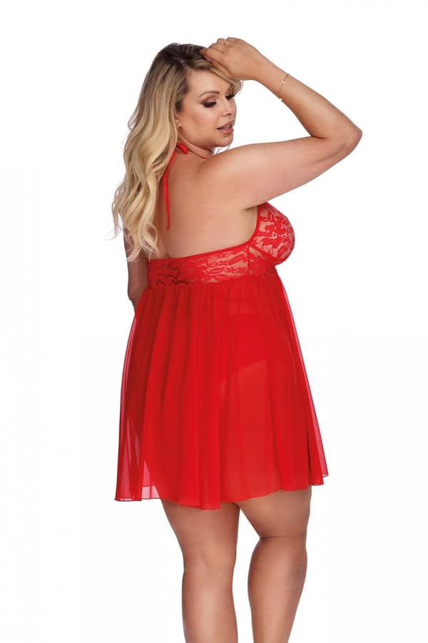 PANDORA RØD (CHEMISE/PAL) XXL+