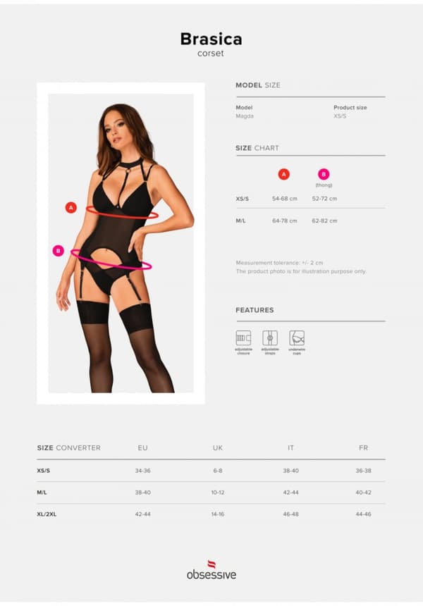 Brasica undertøjskorset M/L