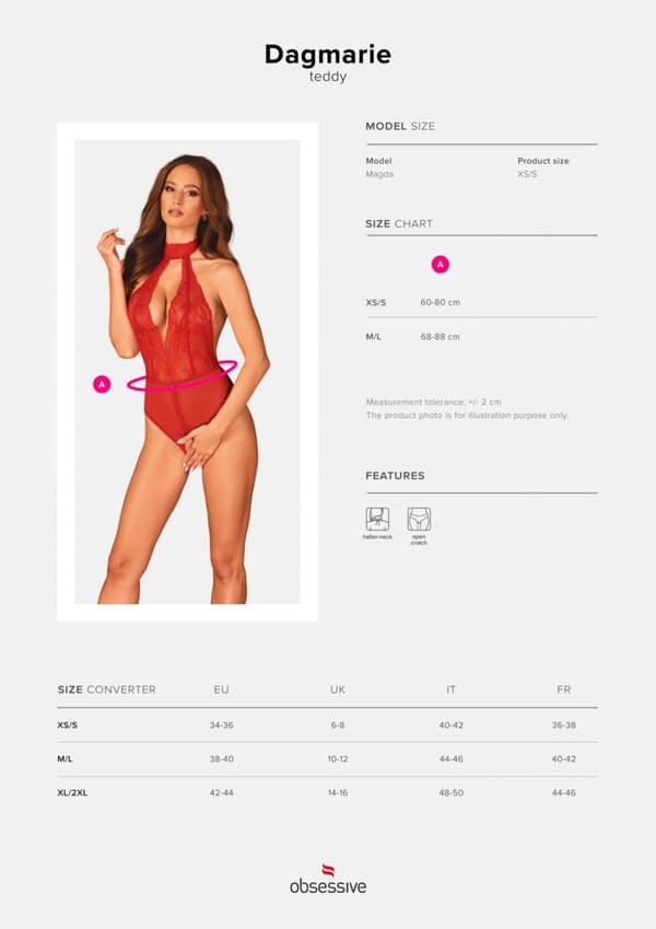 Dagmarie body-alushousut XS/S