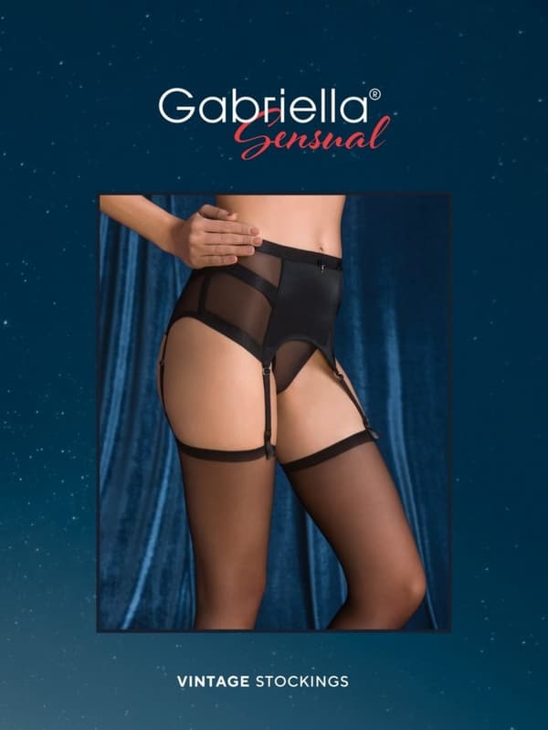 CALZE VINTAGE STOCKINGS Alusvaatteet Sukat Mustat XL/XXL