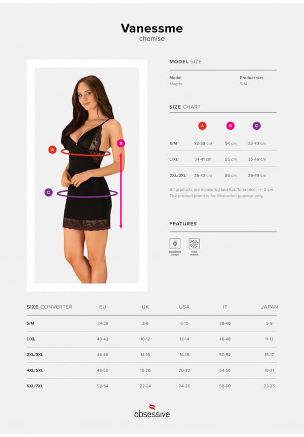 Vanessame kemi og g-streng L/XL