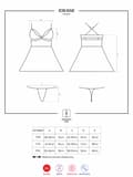 Miniatyrbillede 7 af 7: 838 BAB 3 babydoll undertøj og g-streng S/M