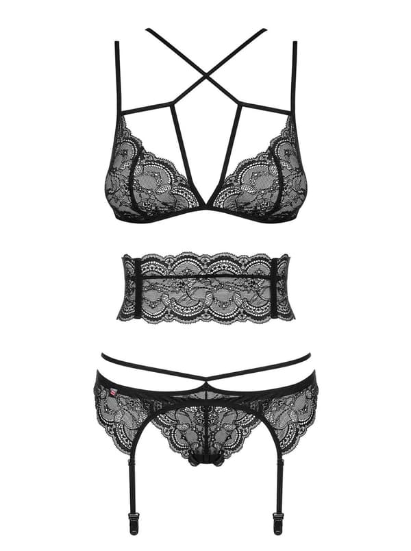 Frivolla underkläder, 4-delat set, S/M