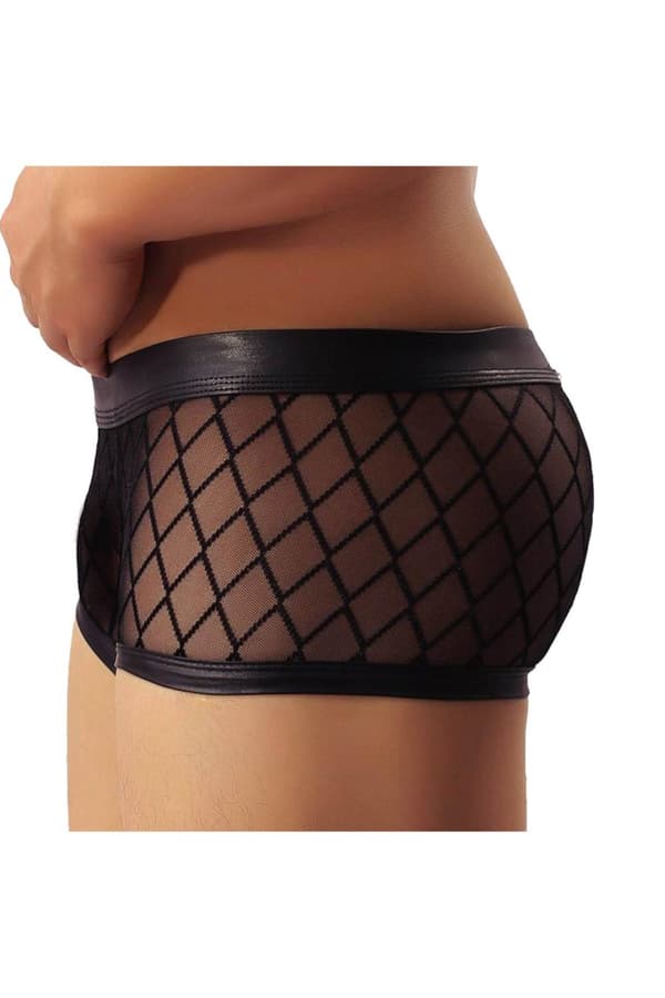 MIESTEN BOXERS MP056 MUSTA (Koko: S)
