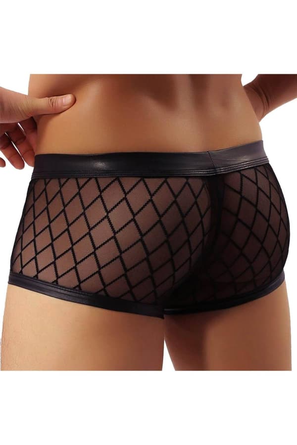 MIESTEN BOXERS MP056 MUSTA (Koko: S)