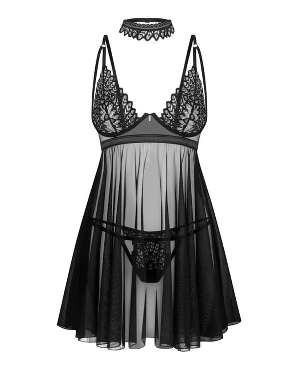 Donarella babydoll och M/L stringtrosa