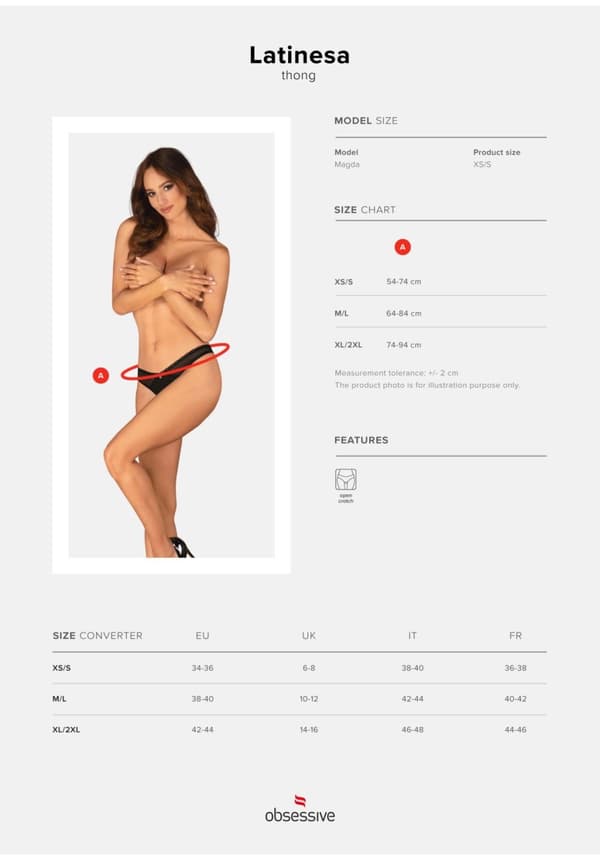 Latinesa avoimet stringit XL/2XL