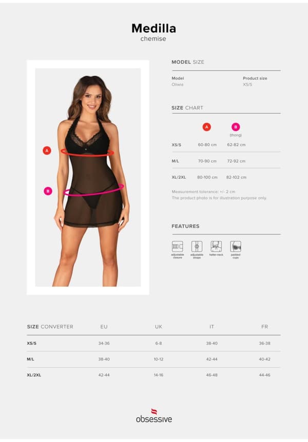 Medilla-pusero ja stringit XL/2XL