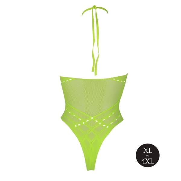 Body, jossa riimukaula Neon Green XL/XXXXL