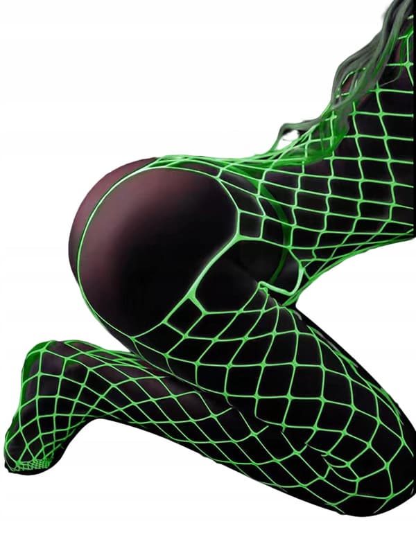 GLOW IN THE DARK Mesh Bodystocking SEXIGA Universalunderkläder
