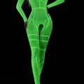 Miniatyrbillede 7 af 10: LYSER I MØRKET Mesh Bodystocking KVINDERUNDERTØJ MED HULLER