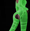 Miniatyrbillede 8 af 10: LYSER I MØRKET Mesh Bodystocking KVINDERUNDERTØJ MED HULLER