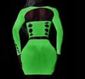 Miniatyrbild 7 av 11: GLOW IN THE DARK Mesh Bodystocking DAMUNDERKLÄDER SET Sexigt