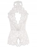 Pikkukuva 7 / 7: Seksikäs alusvaatesetti LACE reiällä BODYSTOCKING musta L