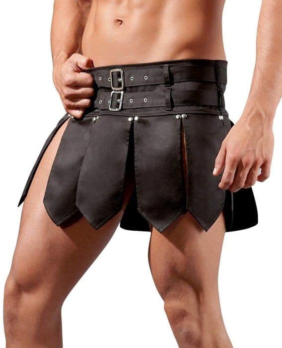 Sexig kjol Svenjoyment - 21400631721 - Kjol för män, svart, storlek L Svart Large