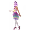 Miniatyrbild 3 av 3: Kostym - Candy Queen - Storlek M - Latexkorsett - Färgglad - Dam