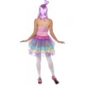 Miniatyrbild 2 av 3: Kostym - Candy Queen - Storlek M - Latexkorsett - Färgglad - Dam