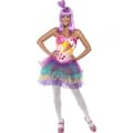 Miniatyrbild 1 av 3: Kostym - Candy Queen - Storlek M - Latexkorsett - Färgglad - Dam