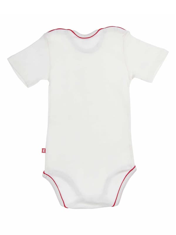 Drenge kortærmet bodysuit hvid Kanz