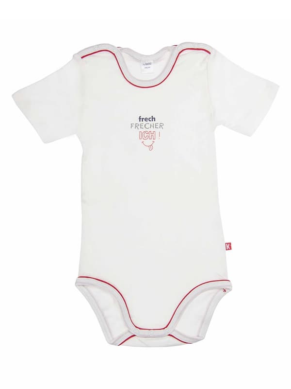 Pojkars kortärmade bodysuit vit Kanz