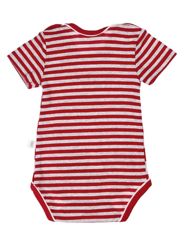 Poikien lyhythihainen body, punainen, Kanz