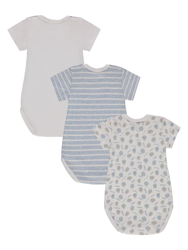 Pojkar 3-pack kortärmad bodysuit