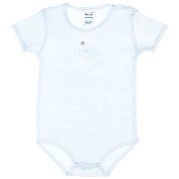 2-pak babybodyer med korte ærmer, blå, Olimpias