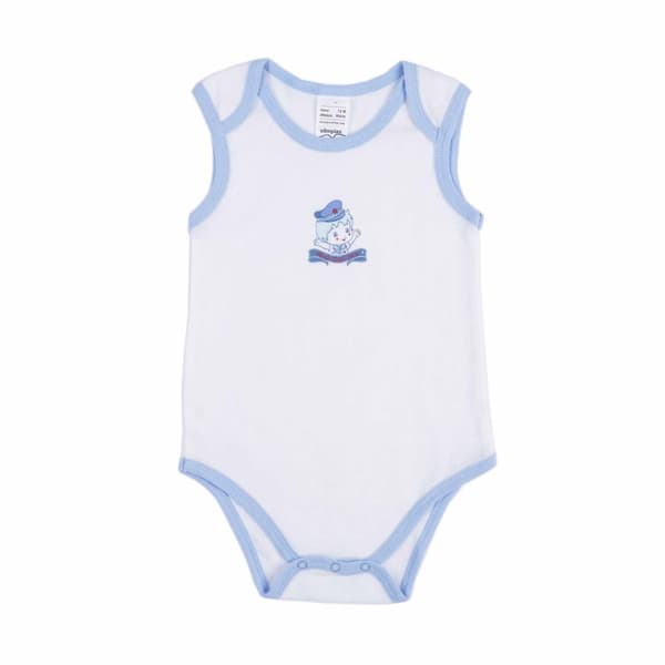 Ærmeløs babybody hvid Olimpias