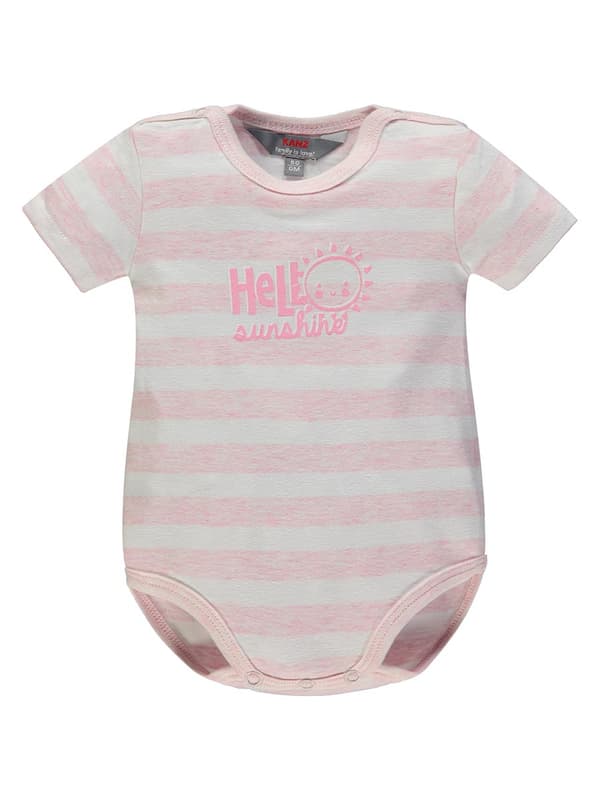 Baby bodysuit med korte ærmer