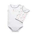 Miniatyrbillede 1 af 2: 2-pak Ærmeløs Baby Bodysuit Hvid Olimpias