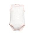 Miniatyrbillede 2 af 2: 2-pak Ærmeløs Baby Bodysuit Hvid Pink Olimpias