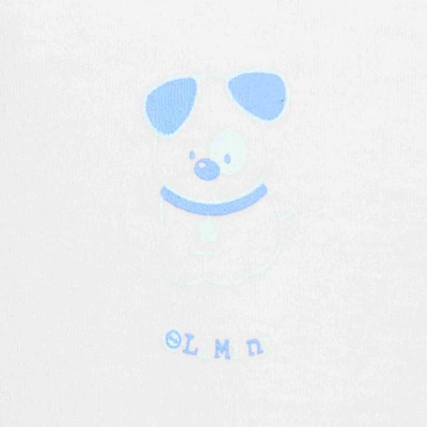 Babybody med korte ærmer, hund, hvid, Olimpias