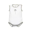 Miniatyrbillede 1 af 3: Baby bodysuit med brede stropper pirat hvid Olimpias