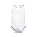 Miniatyrbillede 1 af 2: Babybody med brede stropper, hvid ballon, Olimpias
